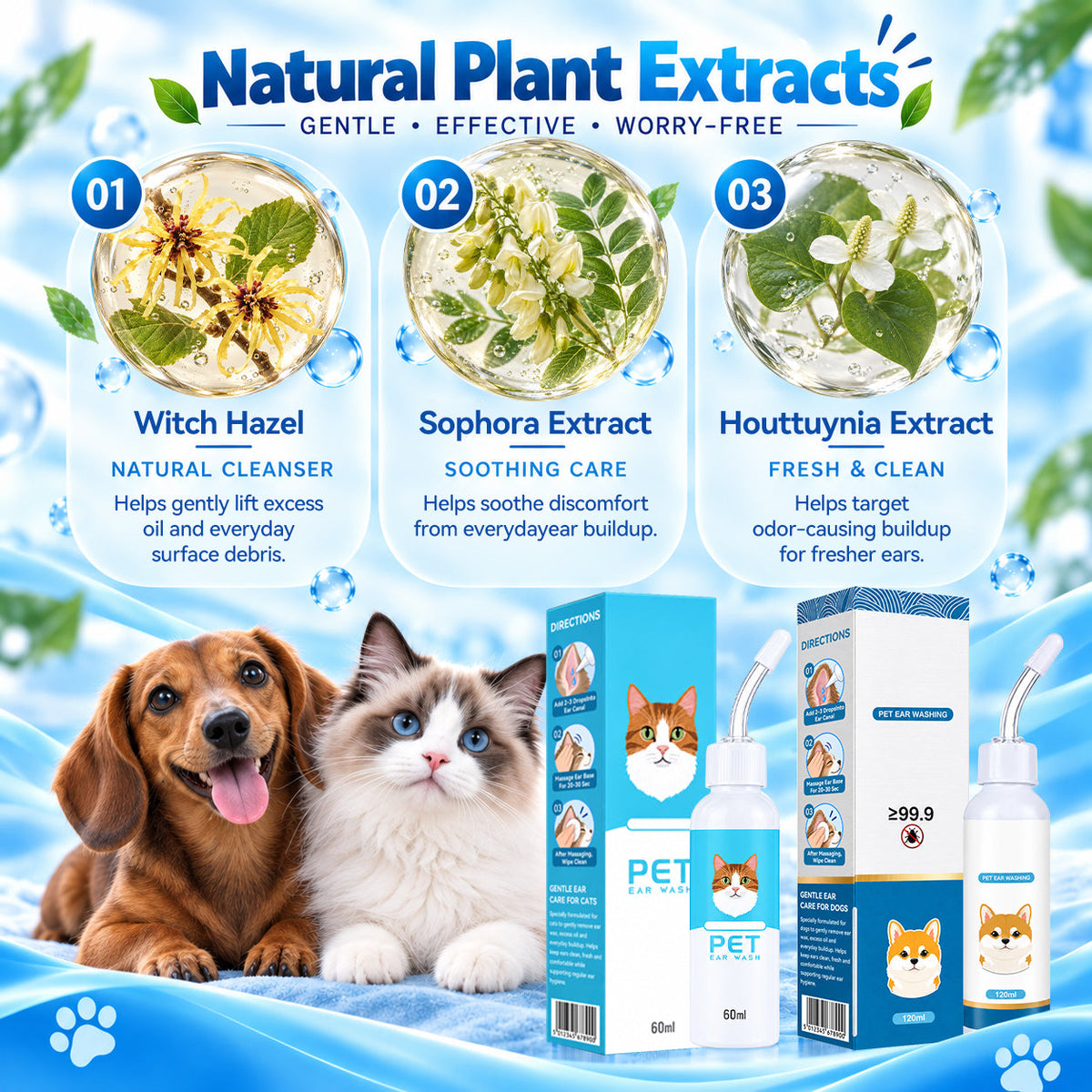 ⏰ 40% OFF TodayPralune®🐶🐱 Ear cleaner | Soothes itchy ears👂