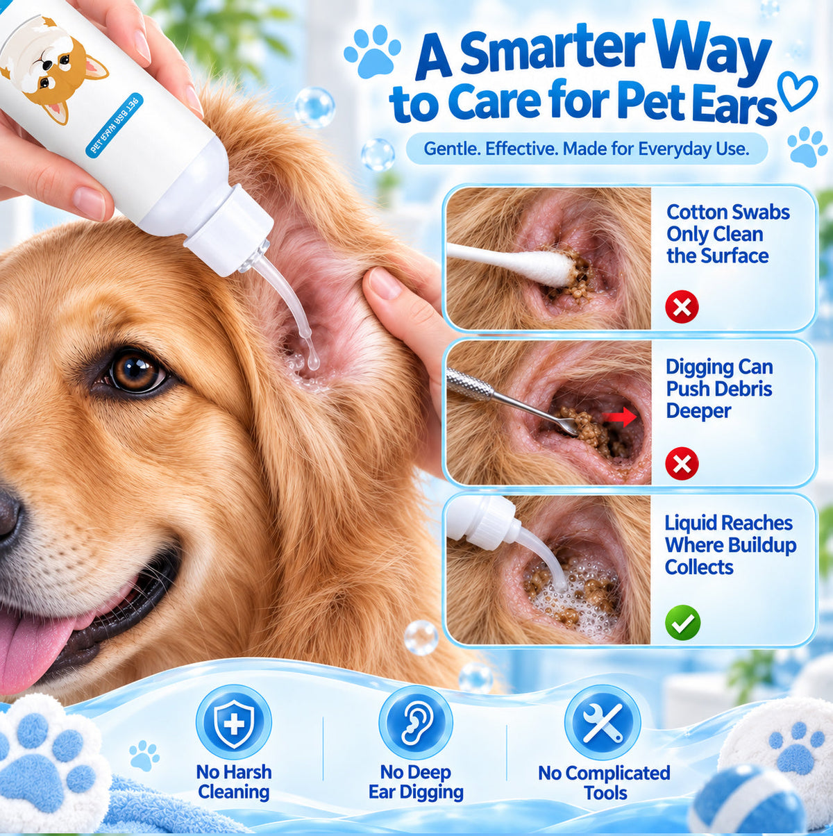 ⏰ 40% OFF TodayPralune®🐶🐱 Ear cleaner | Soothes itchy ears👂