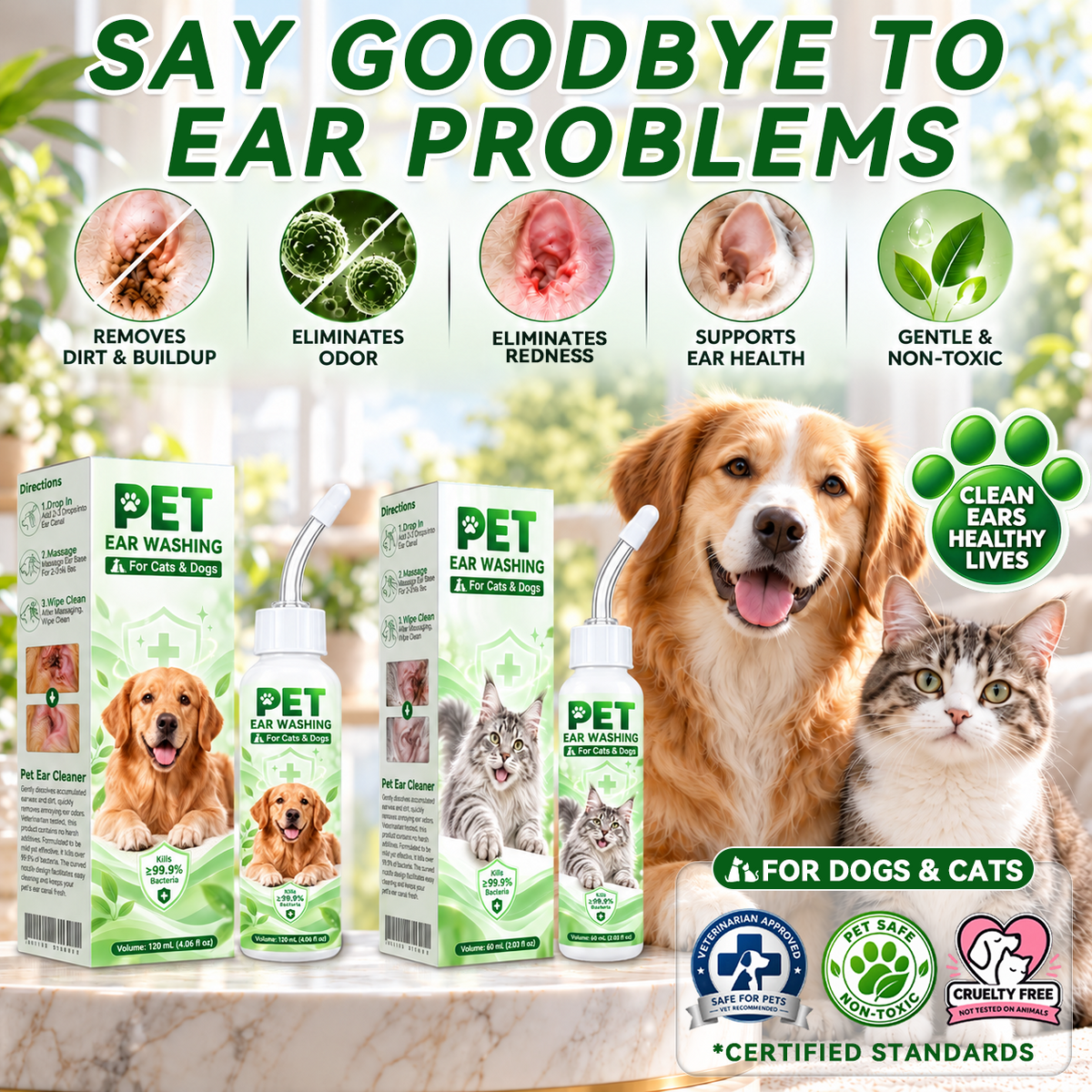 Pralune®🐶🐱 Ear cleaner | Soothes itchy ears👂