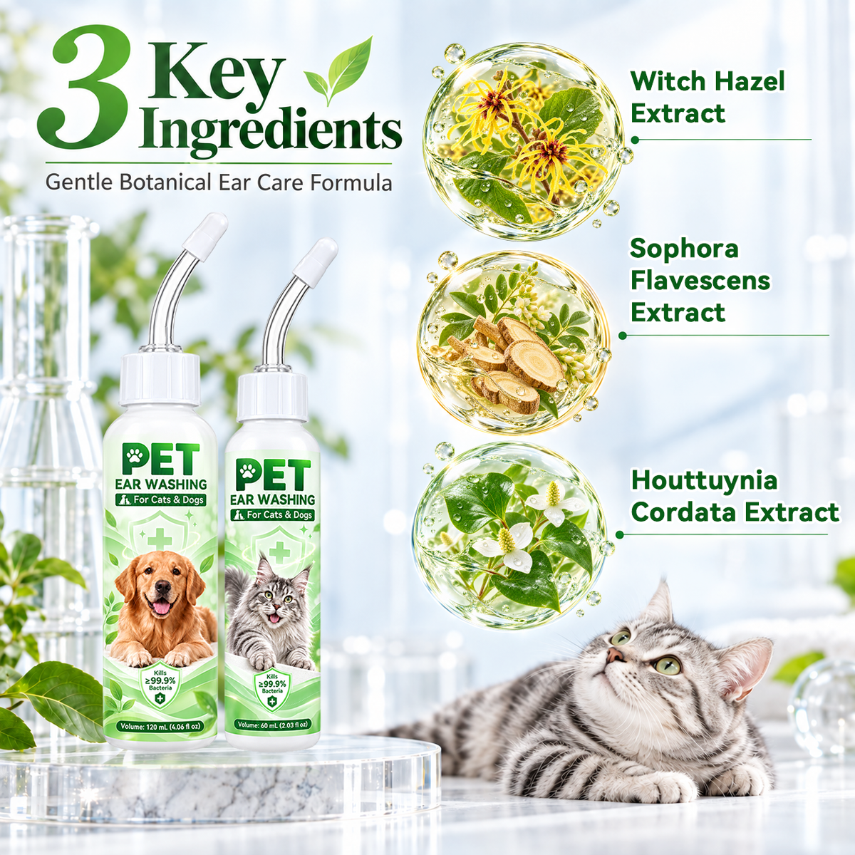 Pralune®🐶🐱 Ear cleaner | Soothes itchy ears👂
