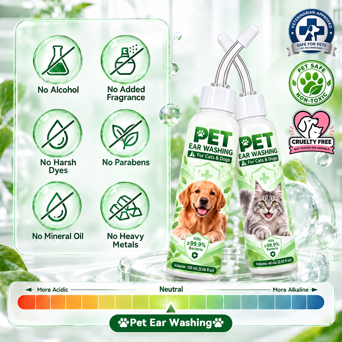 Pralune®🐶🐱 Ear cleaner | Soothes itchy ears👂