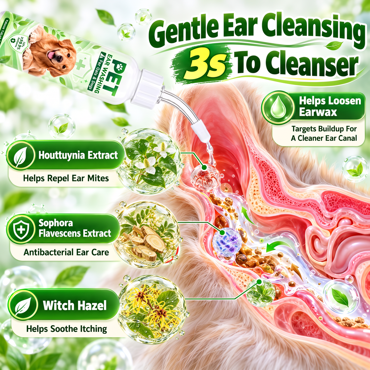 Pralune®🐶🐱 Ear cleaner | Soothes itchy ears👂