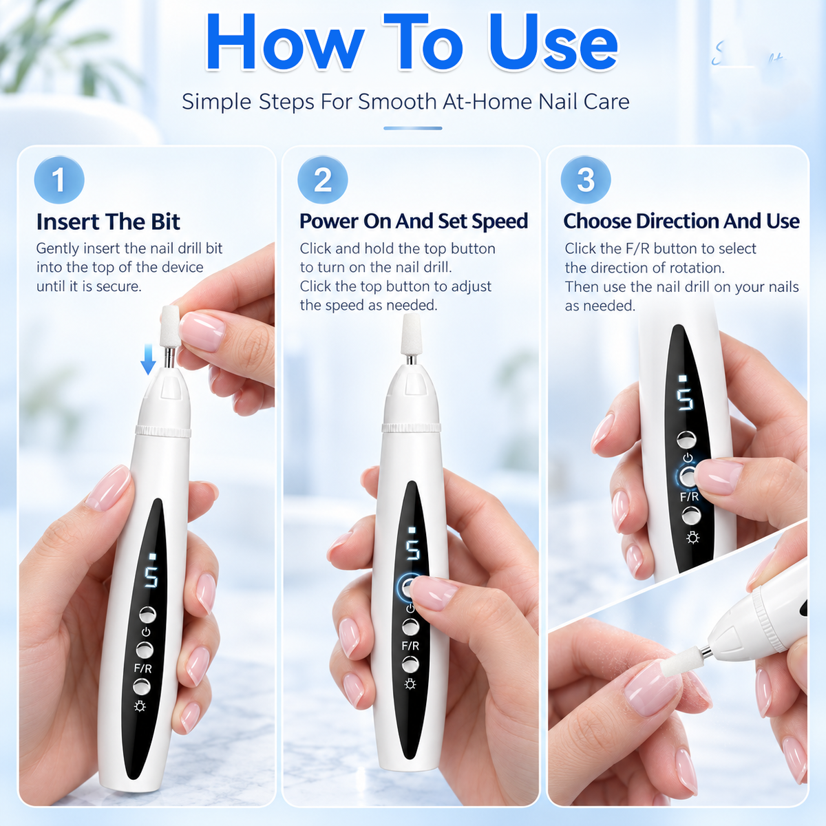 ⭐Pralune® Upgraded Multi-Function Nail & Callus Care Pen With UVA Light––👣 Callus & 💅Nail