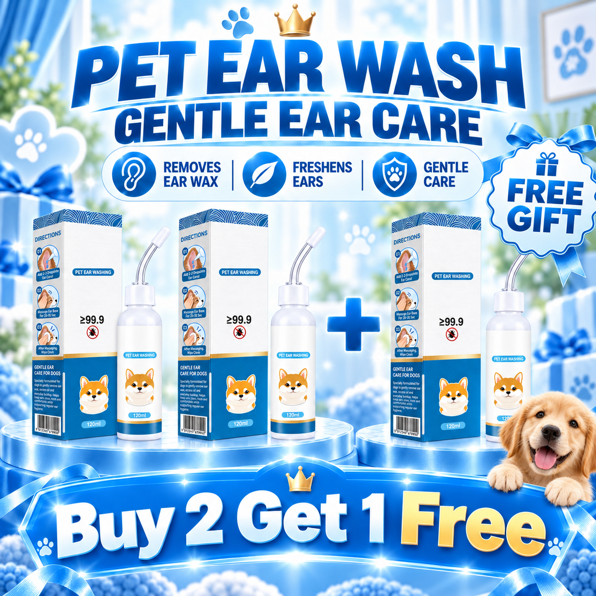 ⏰ 40% OFF TodayPralune®🐶🐱 Ear cleaner | Soothes itchy ears👂