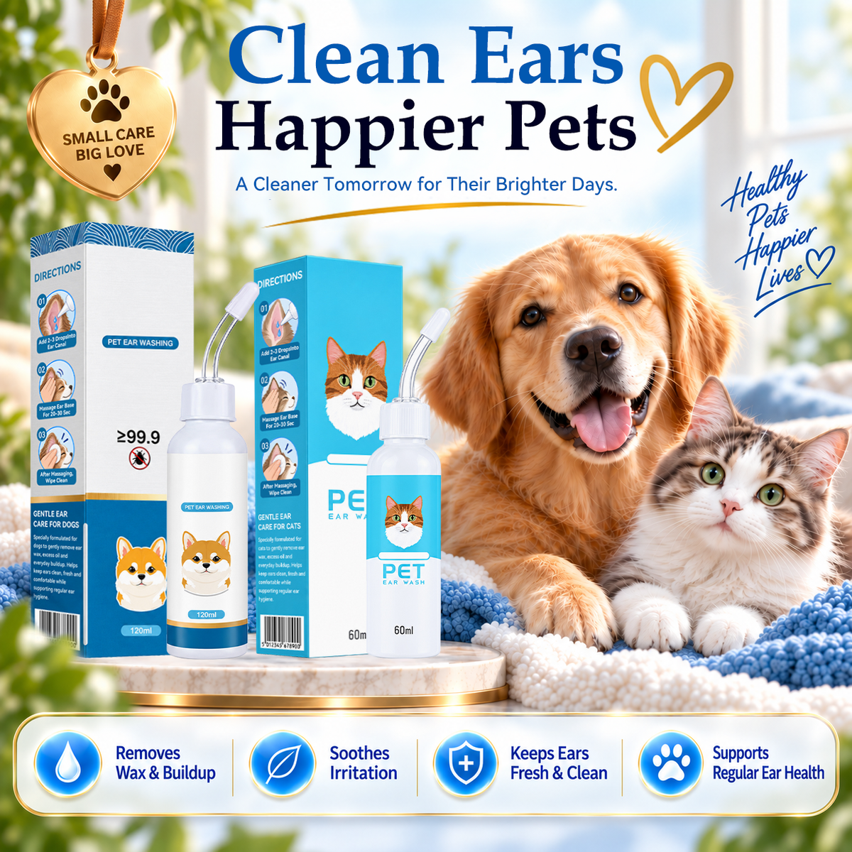 ⏰ 40% OFF TodayPralune®🐶🐱 Ear cleaner | Soothes itchy ears👂