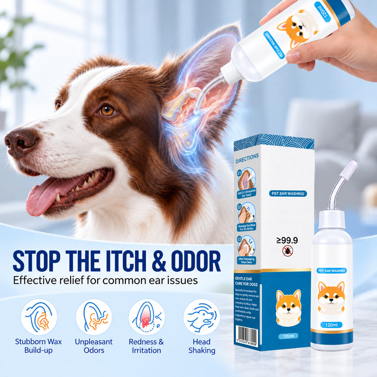 ⏰ 40% OFF TodayPralune®🐶🐱 Ear cleaner | Soothes itchy ears👂