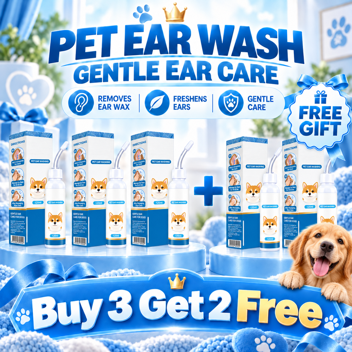 ⏰ 40% OFF TodayPralune®🐶🐱 Ear cleaner | Soothes itchy ears👂