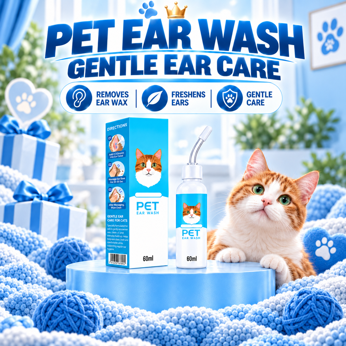 ⏰ 40% OFF TodayPralune®🐶🐱 Ear cleaner | Soothes itchy ears👂