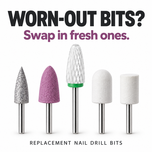 5-Piece Nail Drill Bit Set