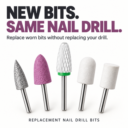 5-Piece Nail Drill Bit Set