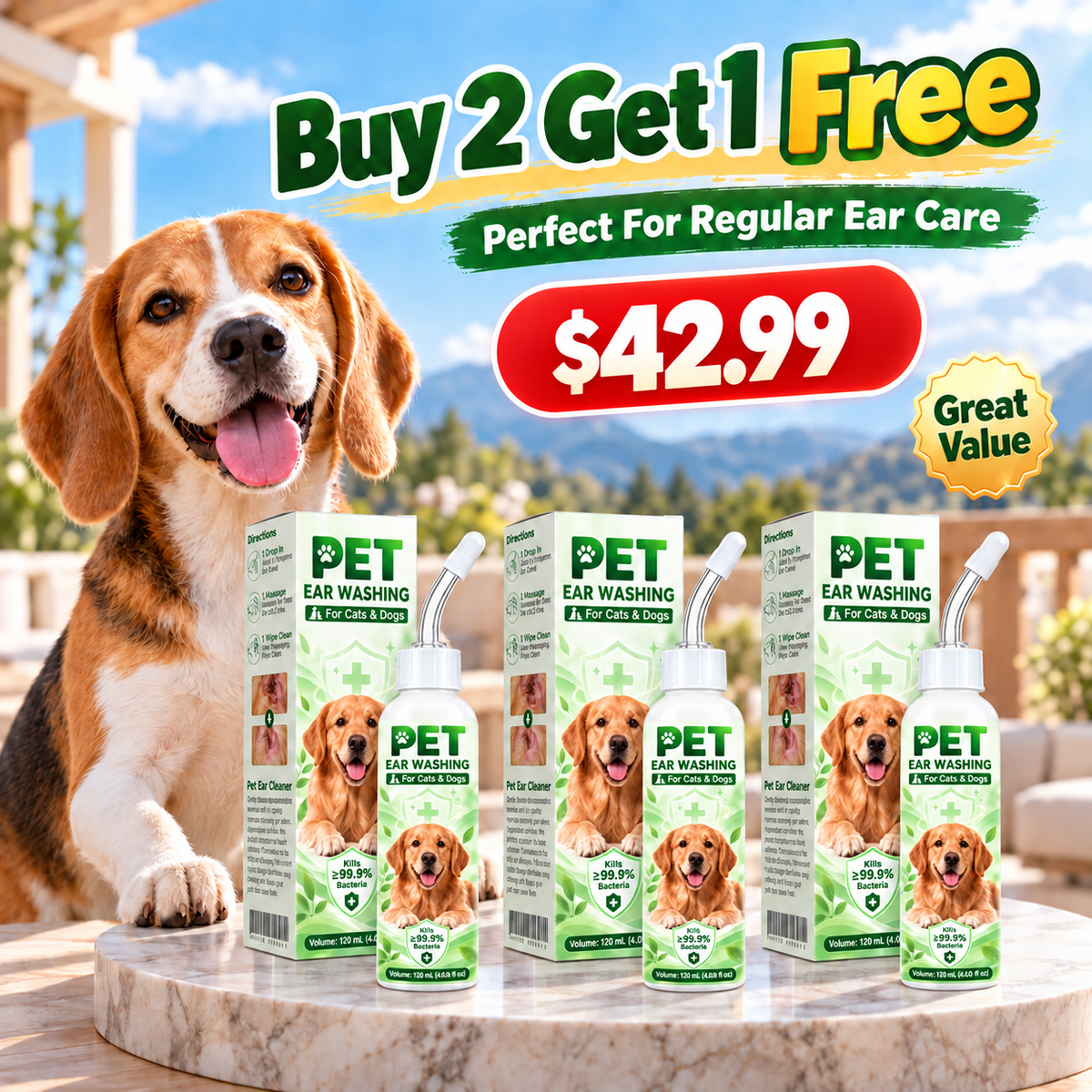 Pralune®🐶🐱 Ear cleaner | Soothes itchy ears👂