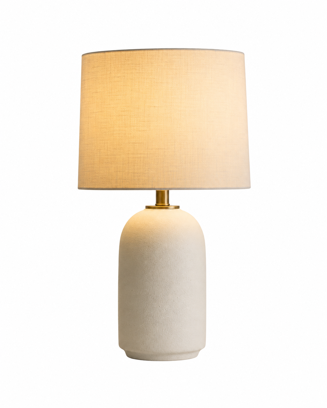 Modern Textured Table Lamp – Warm Neutral Bedside & Living Room Accent